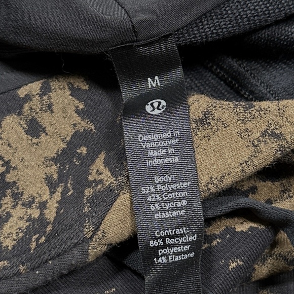 Lululemon City Sweat Crew Spectral Graphite Grey Artifact Sweatshirt Mens Medium - Picture 7 of 9